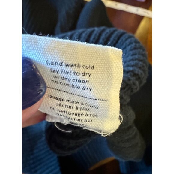 Oak‎ + Fort Sweater Women XS Washed Black Ribbed Knit Cotton Crew Neck Pullover - Picture 9 of 9